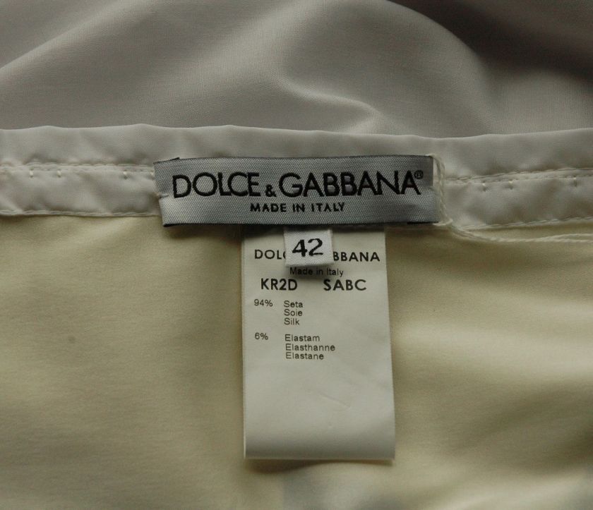 DOLCE &GABBANA Floral SILK Bustier Corset Top Blouse 42  