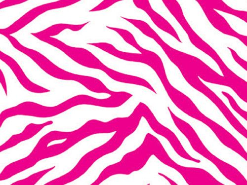 PINK ZEBRA STRIPES gift wrapping paper (24X417)  