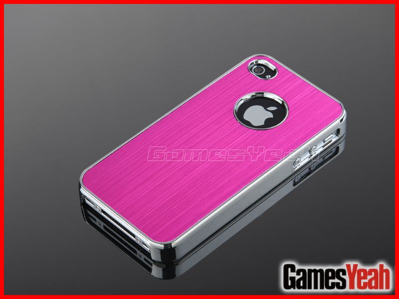   Chrome Hard Case Cover F iPhone ATT Verizon Sprint 4S 4G 4  