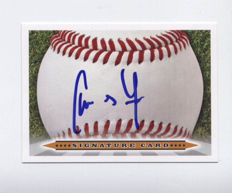 2011 Greensboro Grass Hopper AUTO Card Christian Yelich  