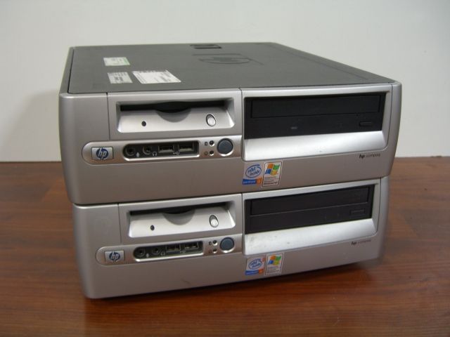 LOT OF 2 HP D530 SFF Pentium 4 2.8GHz 2GB RAM 80GB HDD  