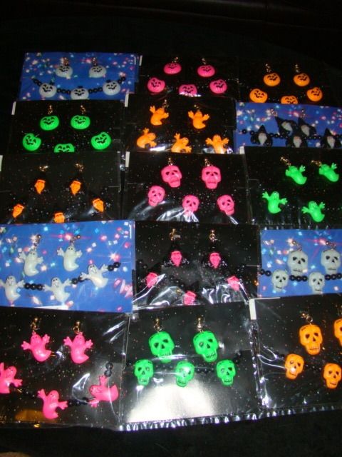 Kids Spooky Halloween Jewlery Sets Earrings & Necklace  