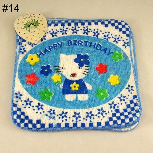 PC Square Cotton Baby Kids Face Cloths Washcloth towels  15 Patterns 