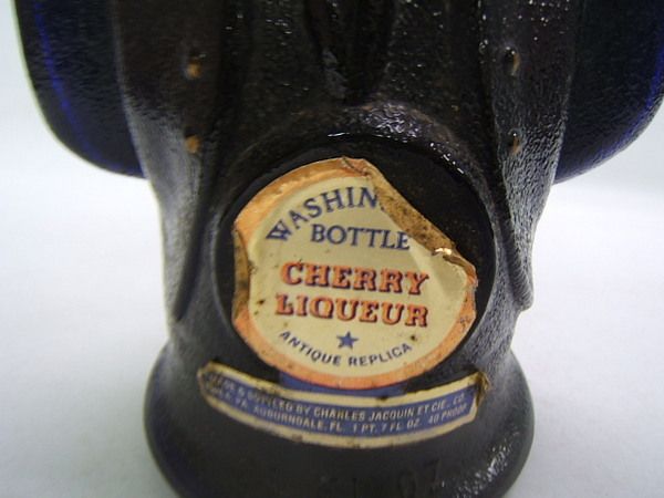 George Washington 1976 Jacquin Cobalt Bottle 9 1/2  