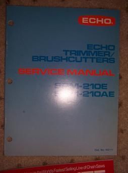 Echo Power Trimmer Brushcutter Manual SRM 210E 210AE B  