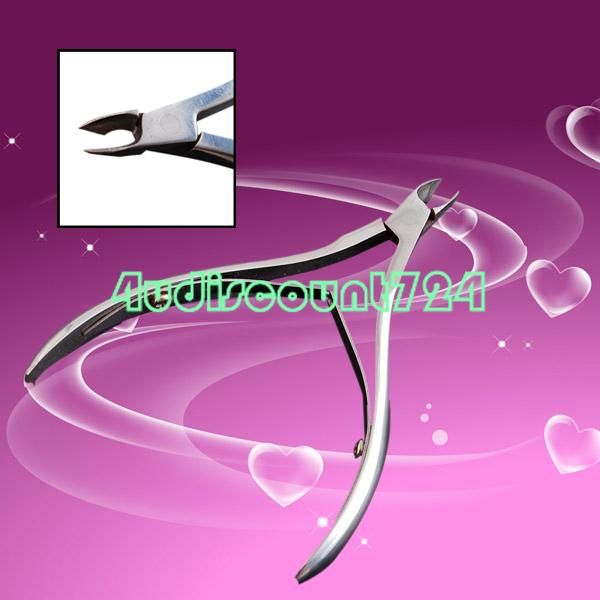 Cuticle Nail Spoon Pusher Clipper Remover Nipper Set  