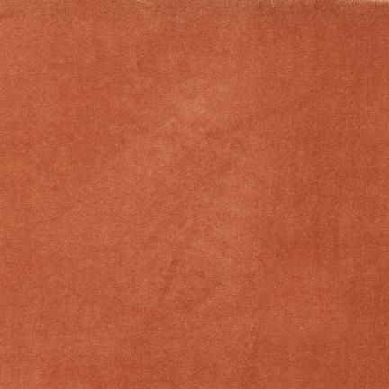 Lush Cotton Velveteen Fabric in Mellow Rust  