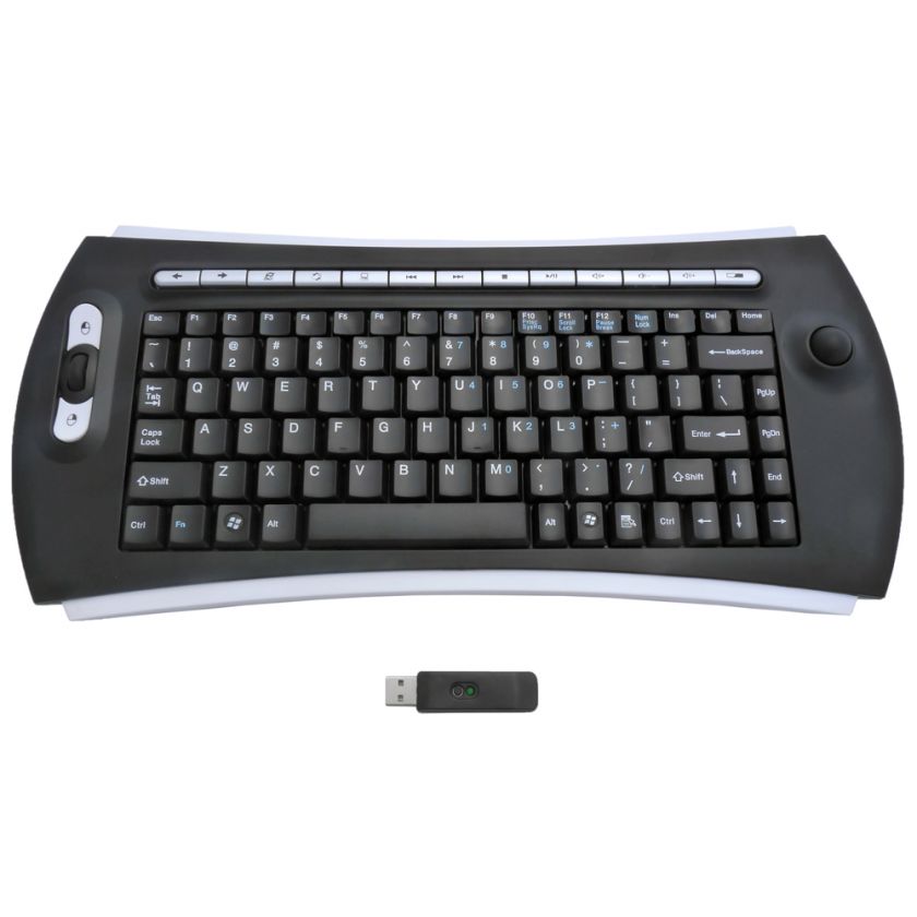 DSI 2.4 GHz Wireless RF Keyboard with Optical Trackball  