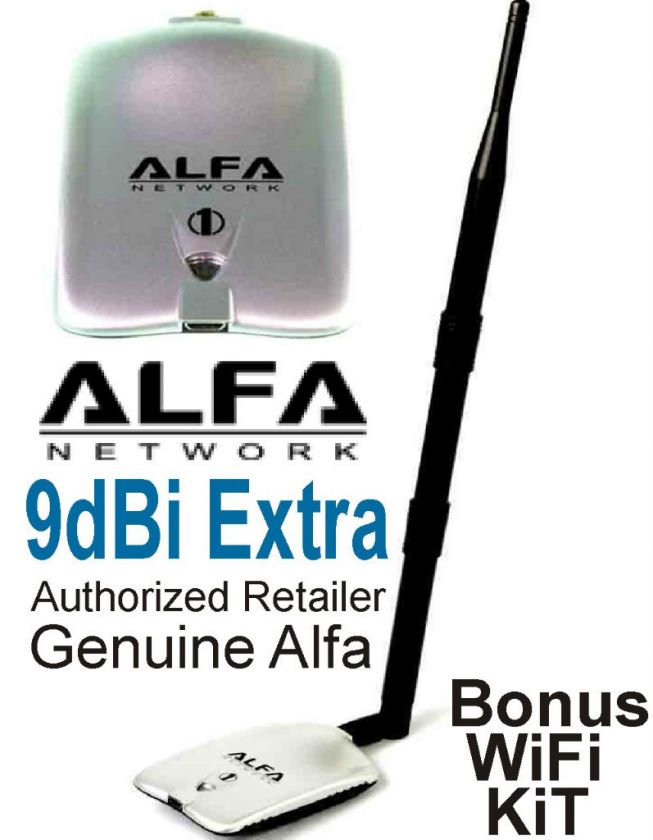Alfa 1000mW with Large Antenna Omni UPGRADE 9dBi WiFi Range Extender 