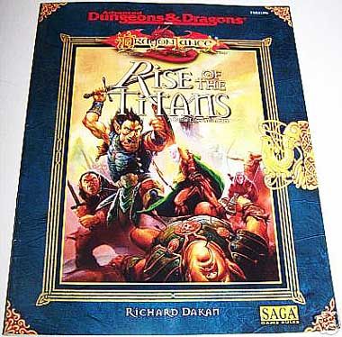 AD&D RPG Dragonlance Rise of the Titans TSR 11396 NEW  