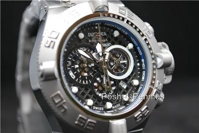   SUBAQUA NOMA IV SWISS QUARTZ CHRONOGRAPH SILVER BRACELET WATCH 6555