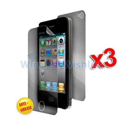   Anti Glare Matte LCD Screen Protector Covers for iPhone 4S 4G 4  