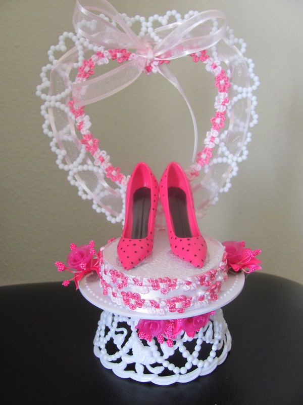 STILETTO HIGH HEELS QUINCEANERA /SWEET 16 CAKE TOPPER  