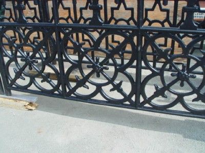 GOTHIC STYLE HEAVY CAST IRON DRIVEWAY GATES  