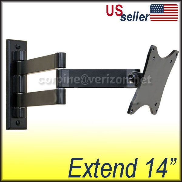 VESA 100 Monitor Swivel Extend TV Wall Mount 17 24 b34  