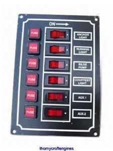 GANG FUSED SWITCH PANEL 12 VOLT  