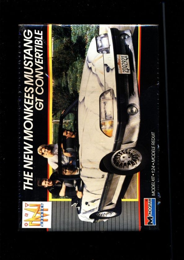 THE NEW MONKEES MUSTANG GT CONVERTIBLE 124 MODEL KIT MINT FACTORY 
