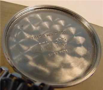   WW2 Timor British Stainless Steel A.T.P Military Issued Wristwatch