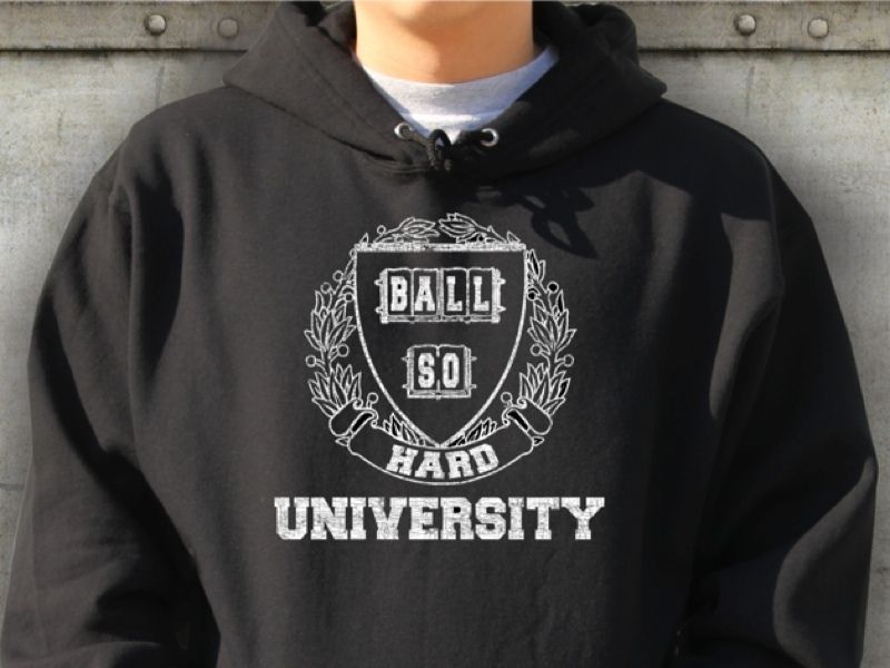 BALL SO HARD UNIVERSITY HOODY SIZE M DJ BLACK HOODIES  