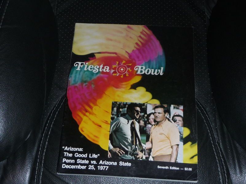 1977 FIESTA BOWL PROGRAM PENN ST. VS ASU  