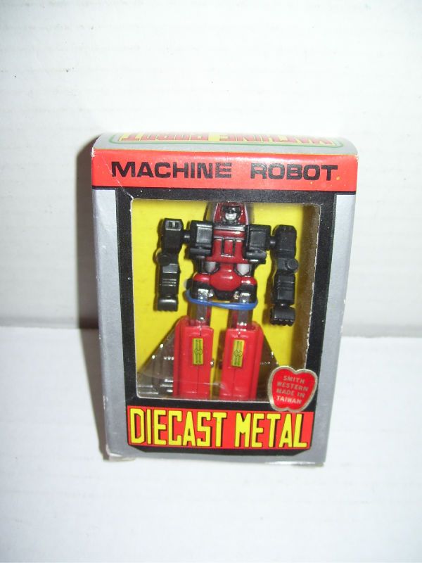 VINTAGE MACHINE ROBOT DIECAST TOY IN BOX TAIWAN MR 02  