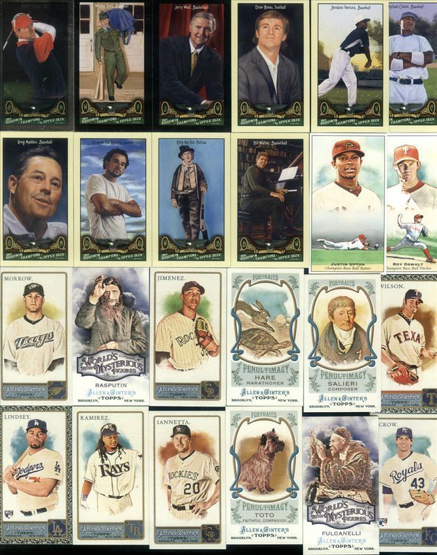   Goodwin Allen & Ginters MINI Parallel Insert Lot x30 Black Ginter Back