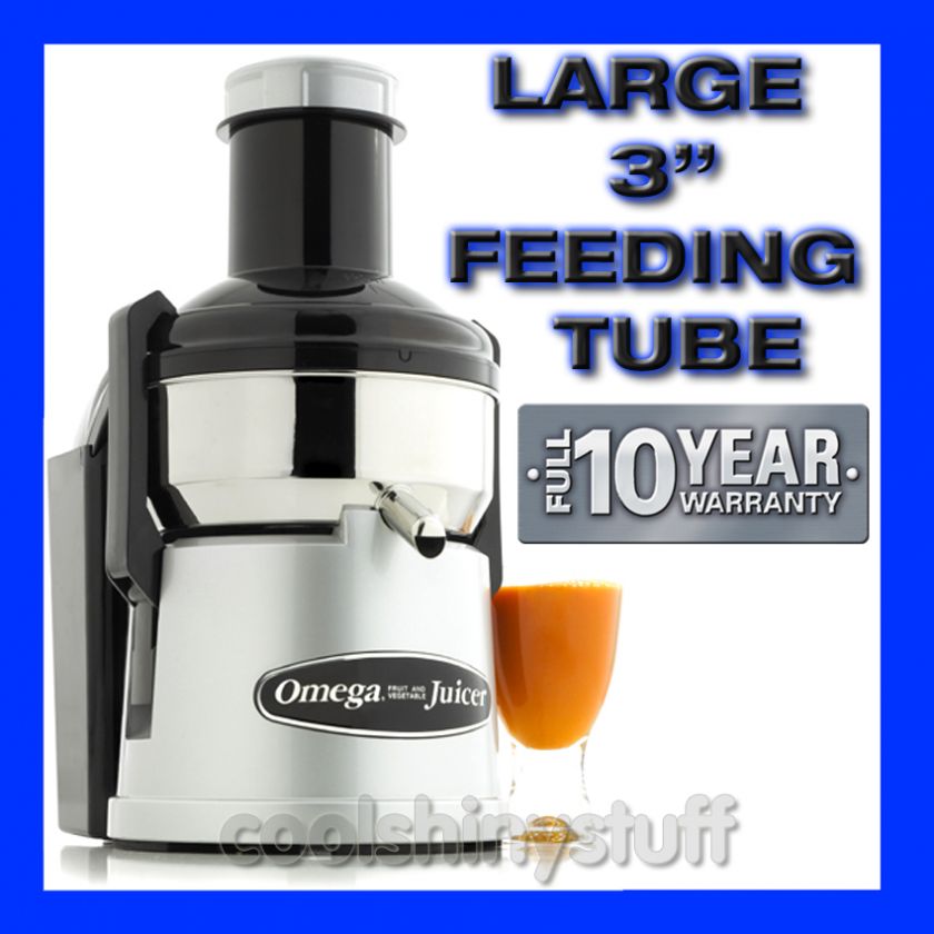 NEW ★ Omega BMJ330 Mega Mouth Juicer ★ Centrifugal Pulp 