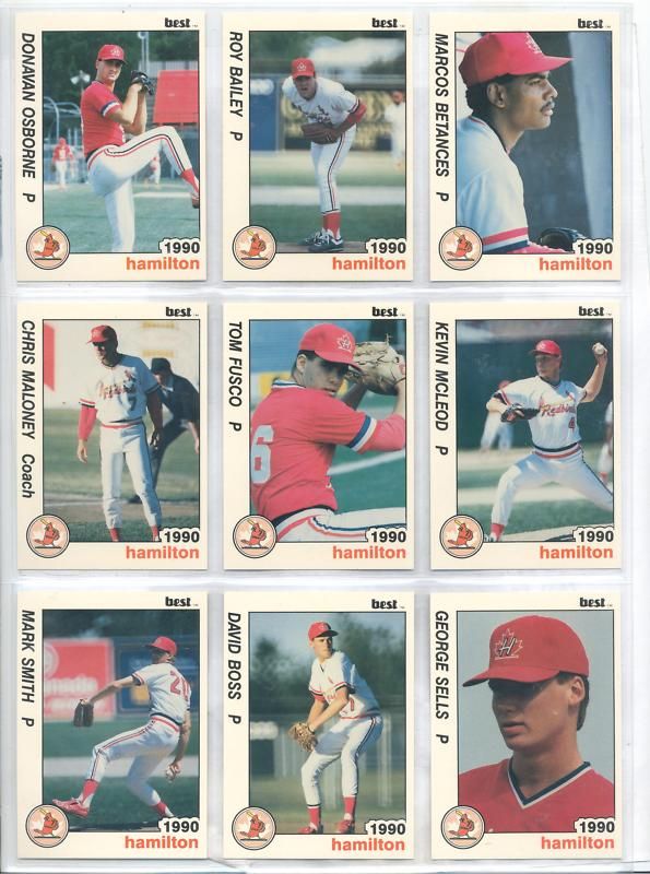 1990 Hamilton Redbirds Roy Bailey Shelbyville Kentucky  