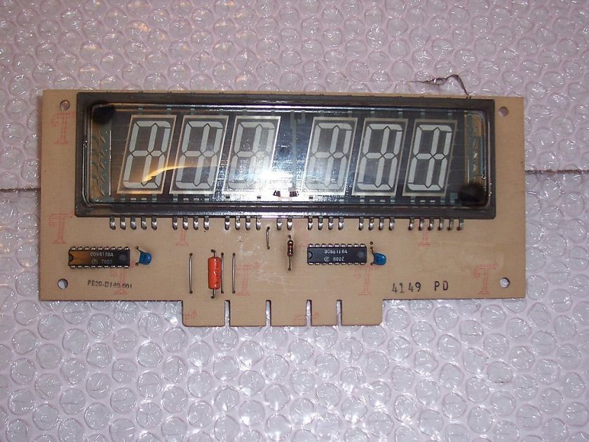 Gottlieb 6 Digit Display Tested Working  