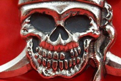 NEW ROCK REBEL Belt Buckle PIRATE SKULL Crossed Swords  