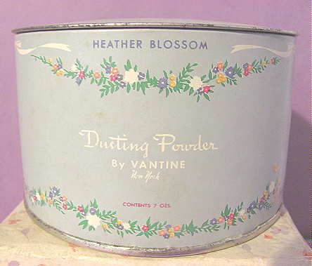 Vintage Vantine Heather Blossom Bath POWDER & Gift BOX Unused  