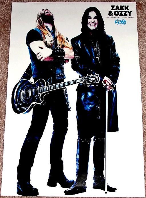 OZZY OSBOURNE ZAKK WYLDE GIBSON LES PAUL TRIBUTE POSTER  