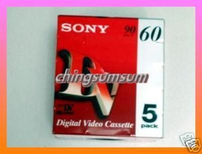 Sony MiniDV Camcorder Video Cassette Tape x5 FREE S&H  