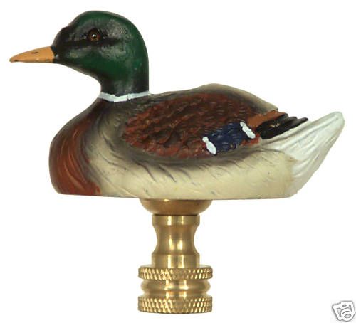 Sitting Mallard Lamp Finial  