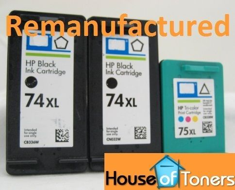 HP 74XL CB336W 75XL CB338W Ink 74 75 XL 3 PK 4200 4368  