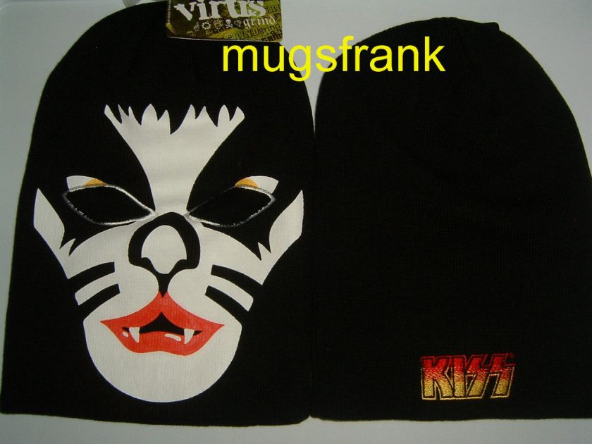 Peter Criss Kiss Catman Ski Mask Knit Hat NWT  