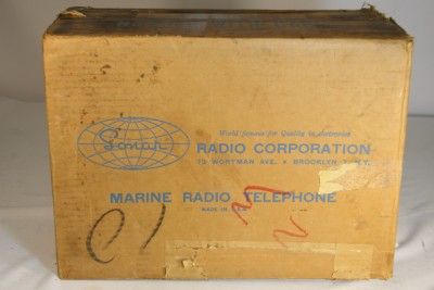 Sonar Aristocrat 95 Transistorized Radio w/Mic Telephone Marine Radio 