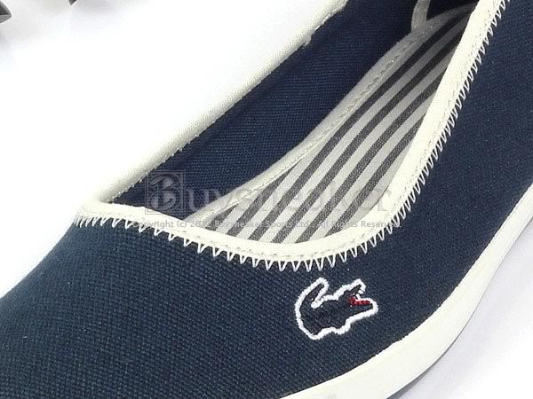 Lacoste Marthe 4 SRW CL Navy Canvas Slip On 2011 Womens 23SRW1076 1W2 