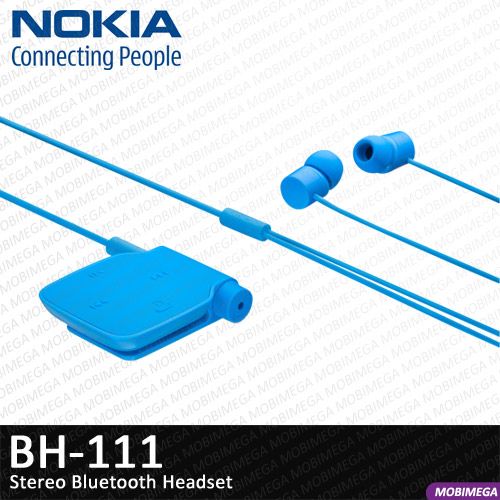 Nokia BH 111 A2DP Music Stereo Bluetooth Headset Cyan  