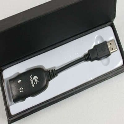 Logitech USB To 3.5mm Jack Stereo Headset Audio Adapter  