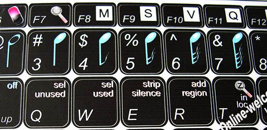 APPLE LOGIC KEYBOARD STICKERS FOR COMPUTER LAPTOP BLACK  