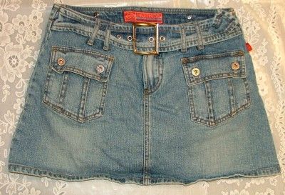 HOTKISS denim blue jean skirt Womens Juniors 9  