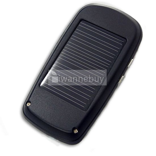 Solar Powered Bluetooth Car Kit FM transmitter&TF slot  