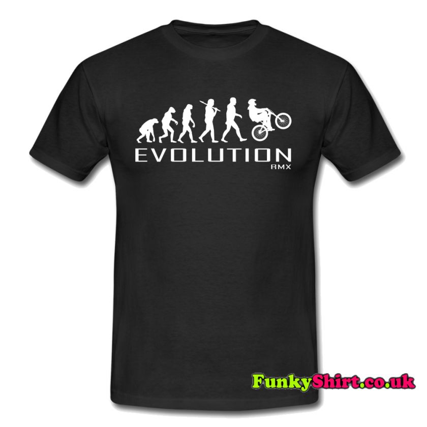   BIKING BIKE APE TO EVOLUTION T SHIRT TSHIRT MENS WOMENS BOYS GIRLS NEW