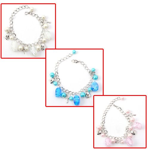   Elegant Lampwork &Glass&Crystal Beads&Pendant Charms Bracelets  