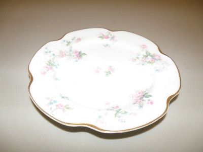 Haviland Limoges scalloped edge round rose plate  