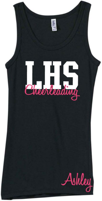 customizable cheerleading tank top customize school and cheerleader 