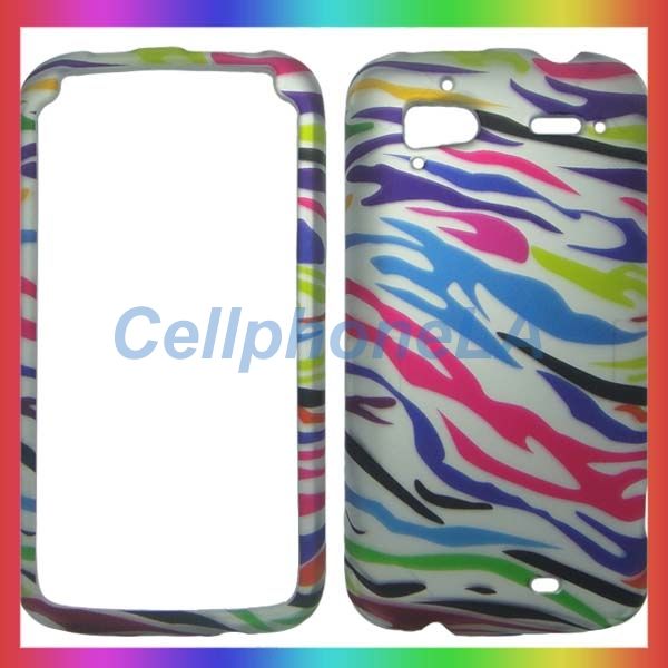 White Colored Zebra Hard Case Cover HTC SENSATION 4G  