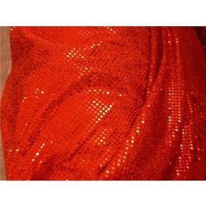 RED CONFETTI DOT SEQUIN FABRIC $3.99/YARD  