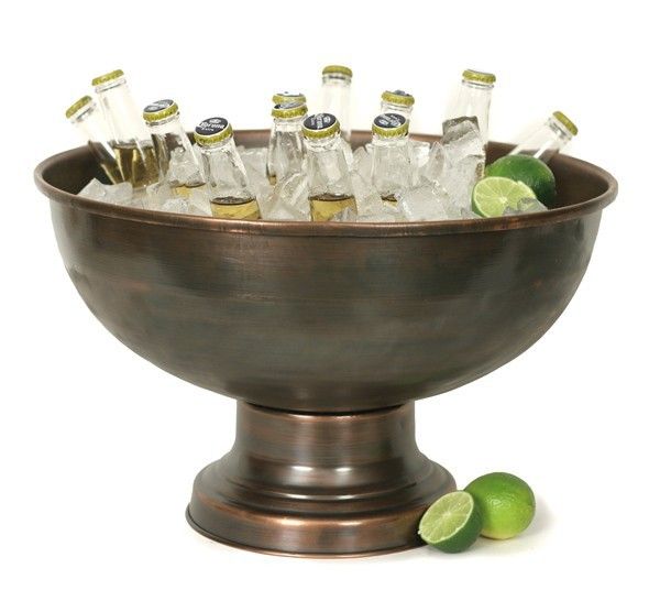 Unique Aged Copper Beer Wine Beverage Chiller Tub Stand  